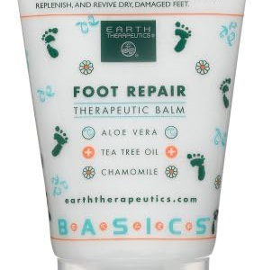 Earth Therapeutics Foot Repair Balm, 4-Ounce Tube (Pack of 3)