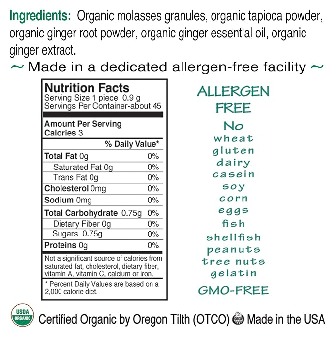 St. Claire's Organic Herbal Pastilles, (Ginger, 1.5 Ounce Tin, Bundle of 3) Gluten-Free, Vegan, GMO-Free, Plant-based, Allergen-Free Made in our Allergen-Free facility - Image 2