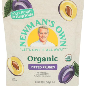 Newmans Own, Prunes Dried Cannister Organic, 12 Ounce