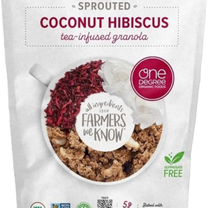 One Degree Organics Sprouted Coconut Hibiscus Tea-Infused Granola, 10oz